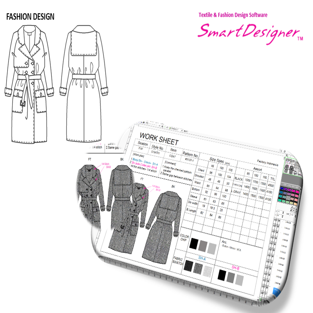 SmartDesigner Fashion and Textile CAD software