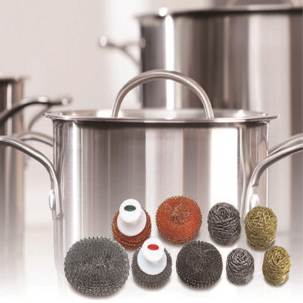 Steel wool sponge for kitchen