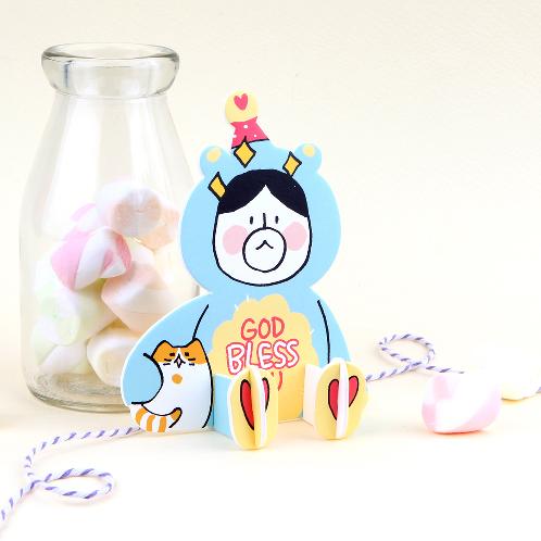 Hello DunDun Standing card | card,giftcard,celebration,character