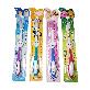 full image Lki panda Kids' Smile Toothbrush 4 pcs per pack (1 blue, 1 cobalt, 1 pink, 1 purple)