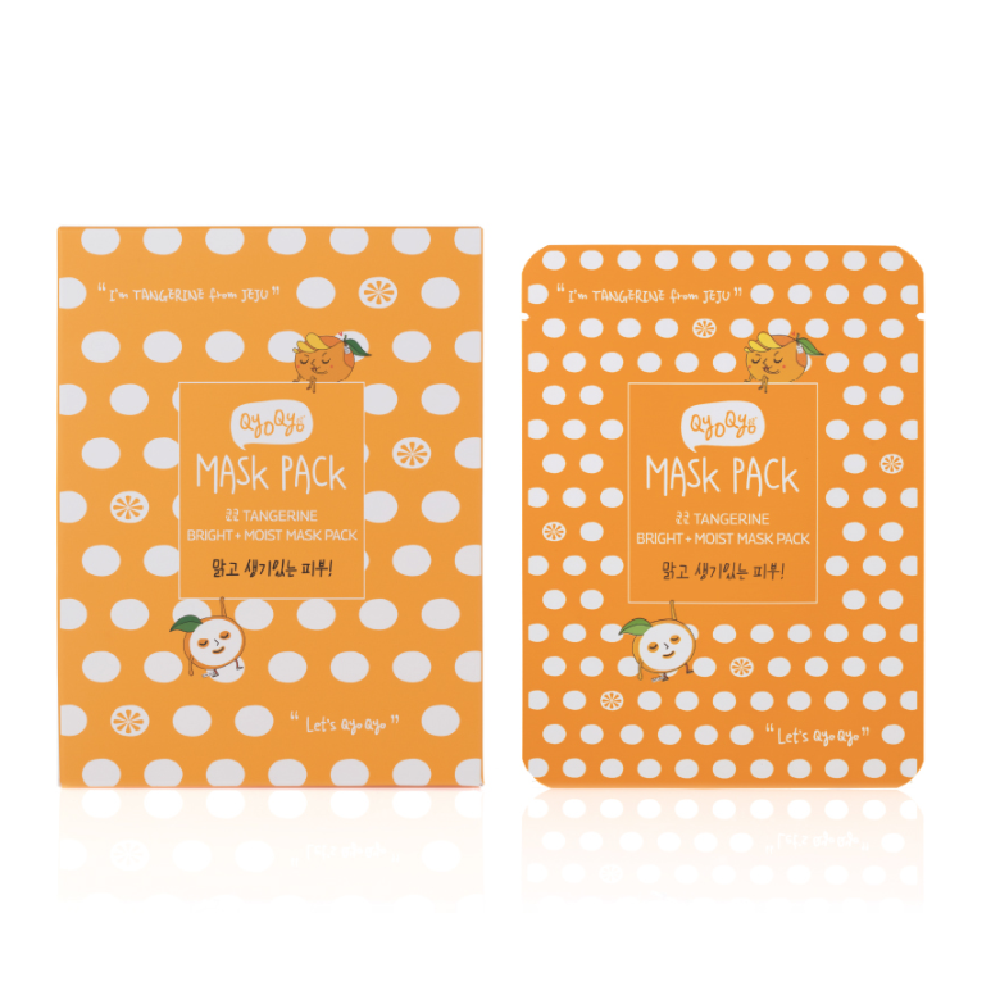 Qyo Qyo TanGerine Bright + Moist Mask Pack