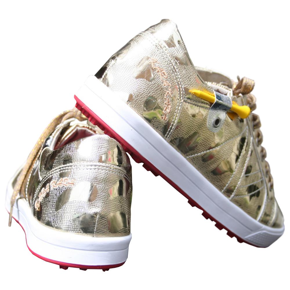 KARAKARA Spike-less Golf Shoes, KR-404, Gold