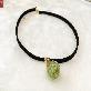detail image1 G-Blossom Preserved Flower Crispam Choker Necklace green