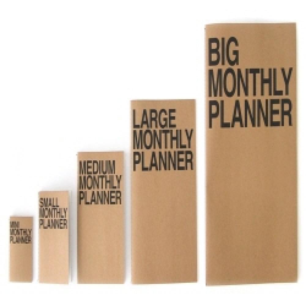 JSTORY Monthly Planner Paper Simple planner note book A3, A4, A5, A6, A7 (Medium Monthly Planner A5)
