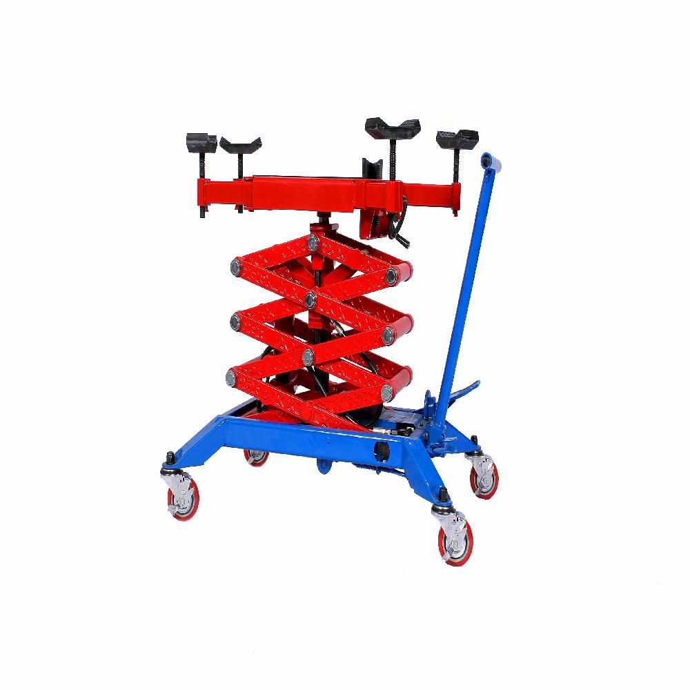 Transmission Jack with interchangeable Engine cross member head