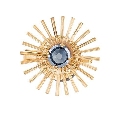 SM-18-ACC02 SOLAR BROOCH -small | jewelry, brooch, crystal, swarovski, brass, salut de miel