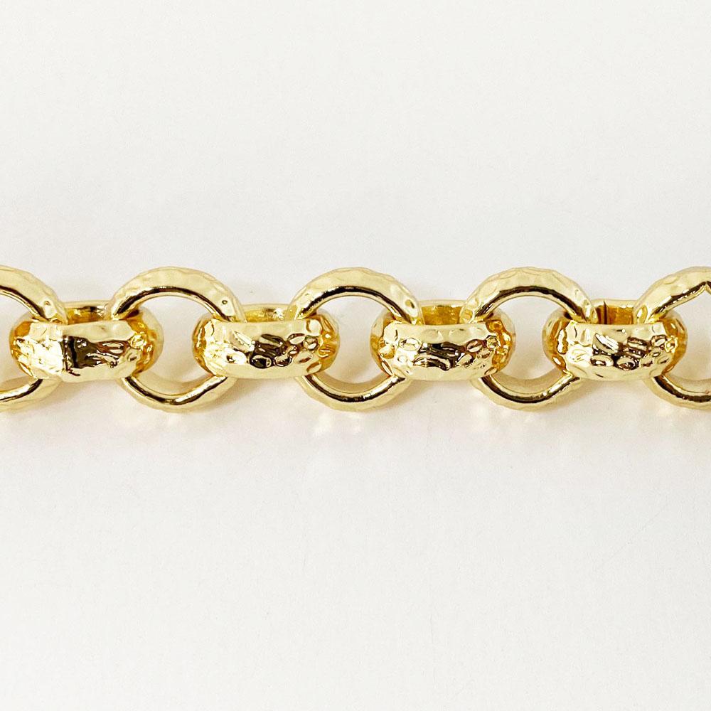 [Nonsan Chain] Hammered Rolo Chain