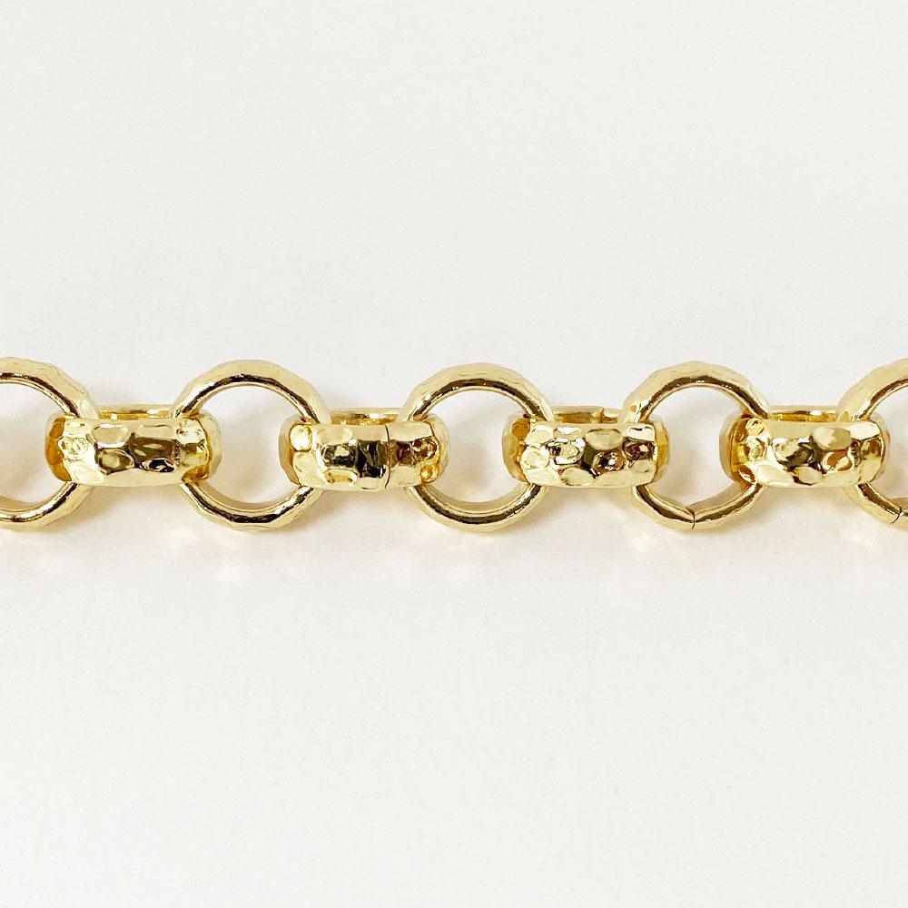 [Nonsan Chain] Hammered Rolo Chain