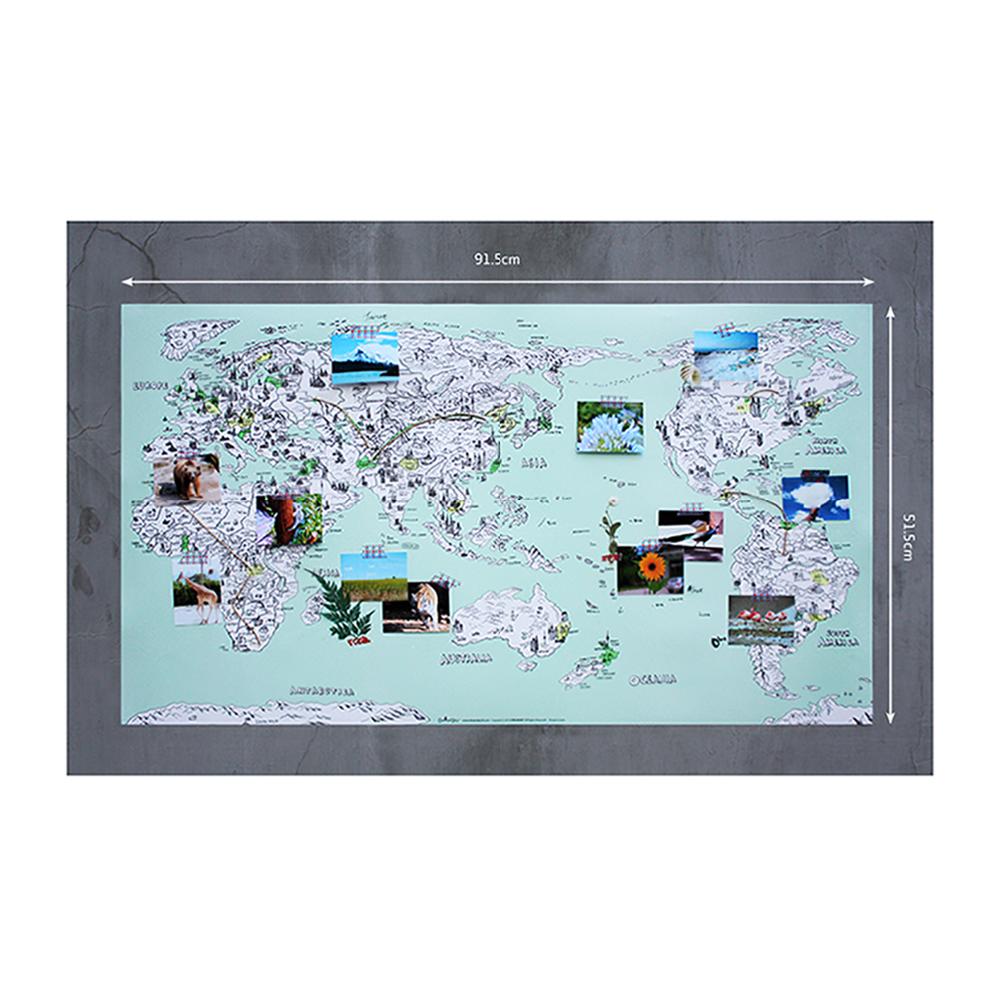 Dream Sky D-MAP Decorative Coloring Painting DIY Paper World Map - VINTAGE