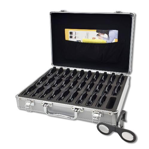 Anybig VR-300E – 30 Portable Handheld VR viewer in a Aluminum Briefcase- 3D/VR Educational Pack for