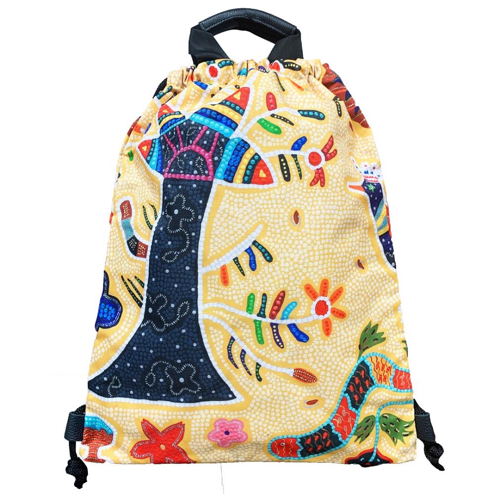 Art-WISH Backpack by Wishbyha.k Collaboration with Korean Artists Waterproof 33.5 x 43cm / 13.1 x 16