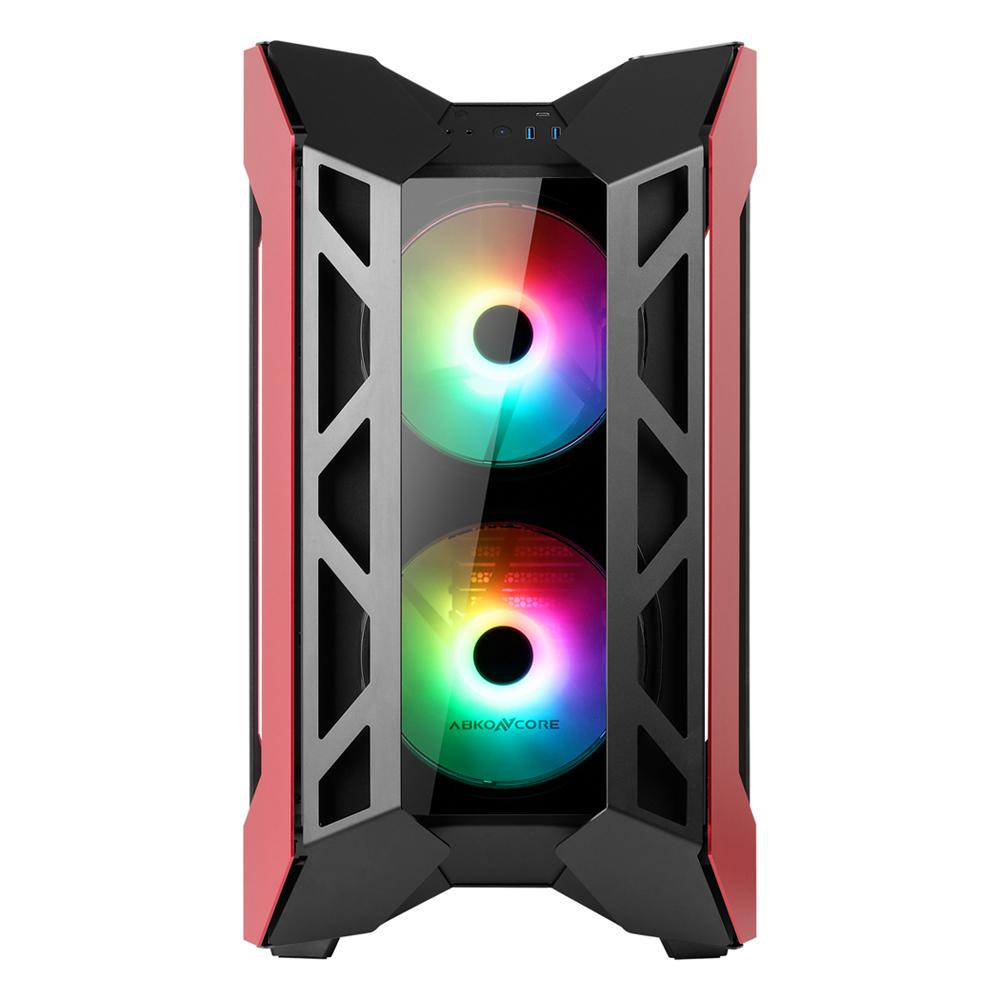 AL1000 SYNC Open-Design Full Tower Case_RED WINE