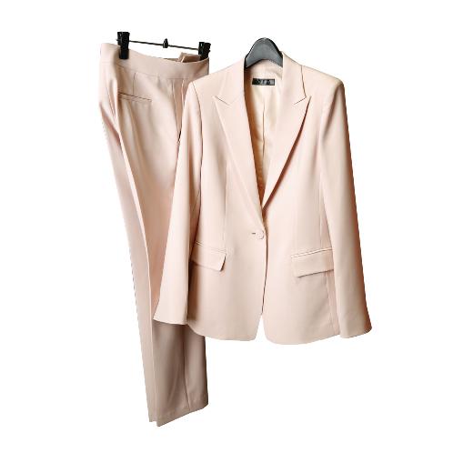 SUIT HEEL ONE BUTTON SINGLE SUIT - PINK