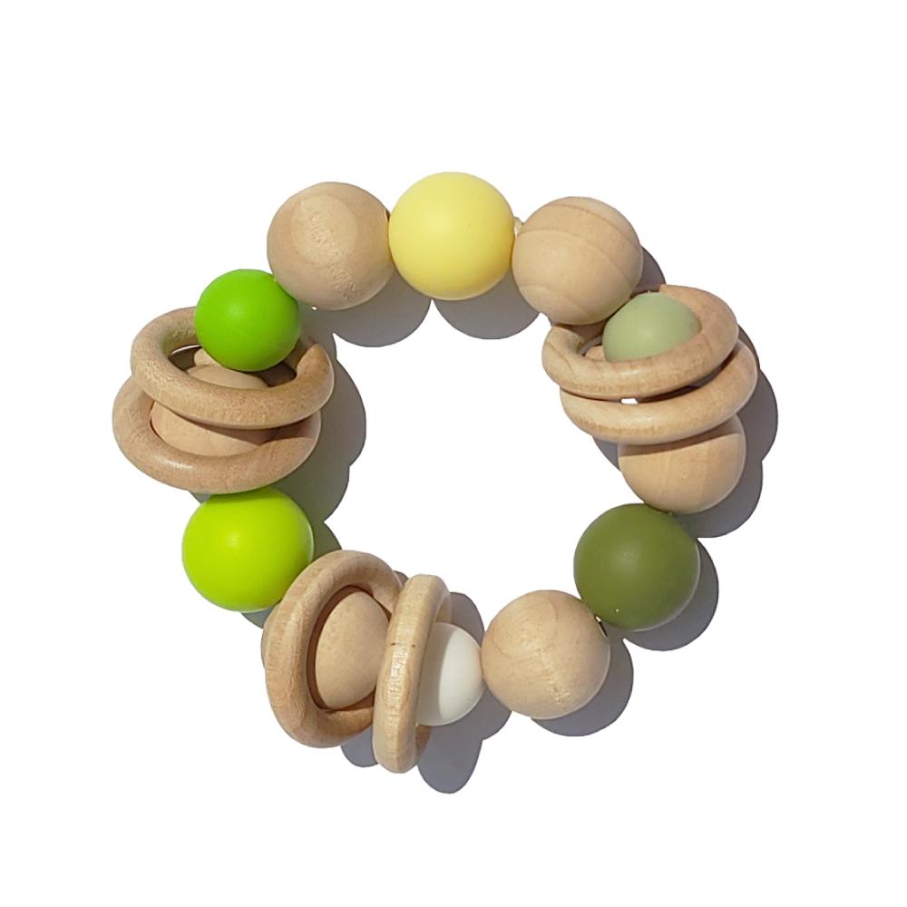 Korean Wood Teething Ring Company, HINOKI WOODEN RATTLE TOY
