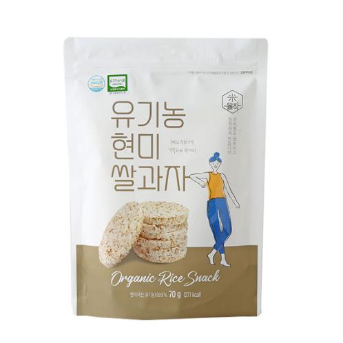 Organic Brown Rice Cracker | Organic food, Brown rice, Cracker/Snack, Organic brown rice, domestic brown rice, rice bran, rice snow, nutrients, savory, rice snacks, aroma