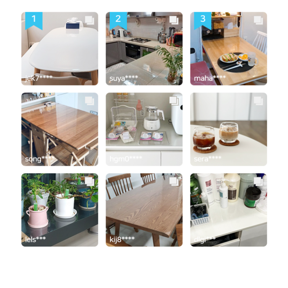 QUECHUNG clear matt instead of glass for table and desk (40cmx240cm)