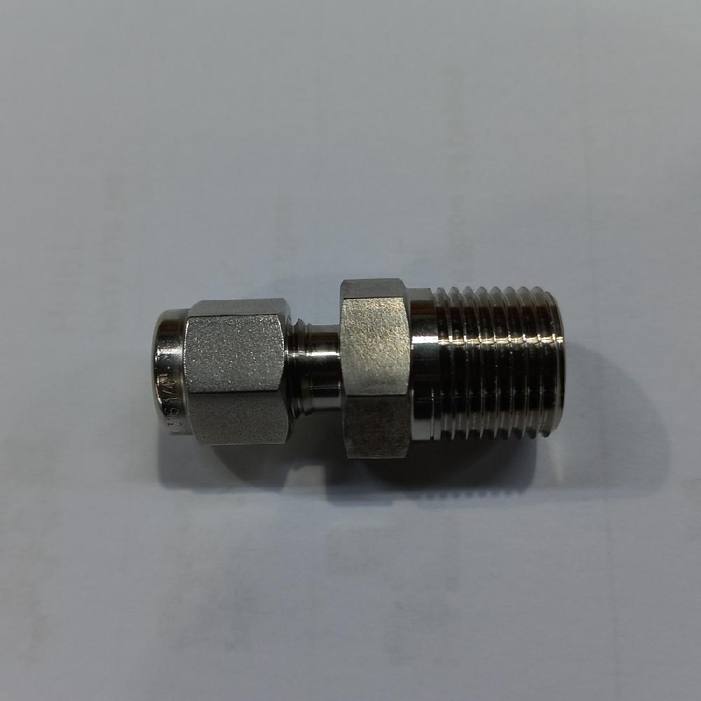 MALE CONNECTOR -  INCH SIZE,  MALE NPT : TUBE FITTINGS (LOK-FITTINGS)