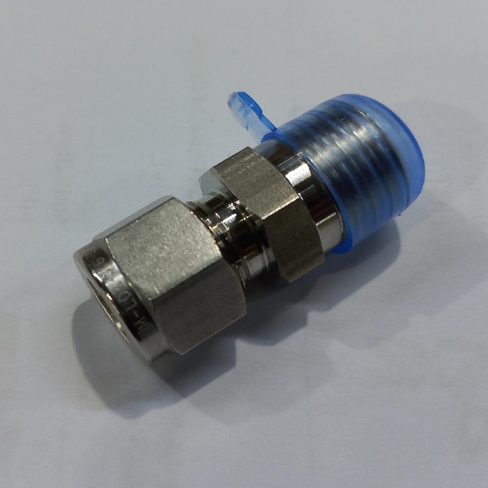 MALE CONNECTOR -  INCH SIZE,  MALE NPT : TUBE FITTINGS (LOK-FITTINGS)