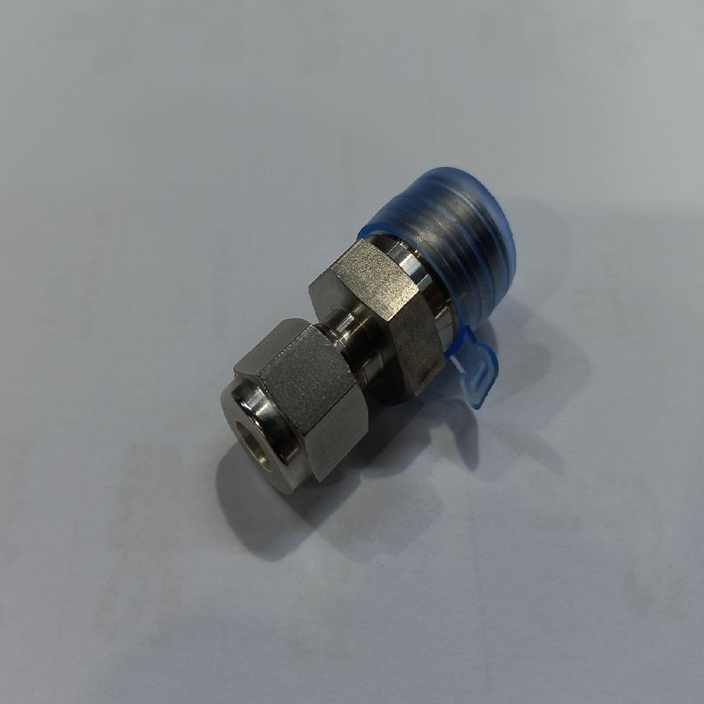 MALE CONNECTOR 1/4 OB  3/8 NPT  (LOK-FITTING)