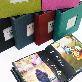 detail image1 Fabric Frame Cover Photo Album 1UP, 5x7 50 Pockets (Violet)