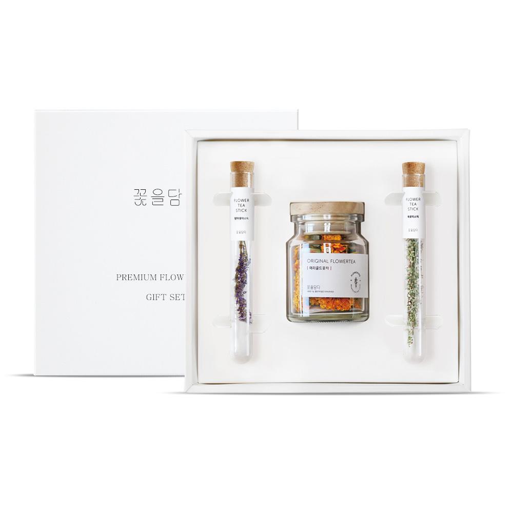 Original Flower Tea & Flower tea stick Gift Set