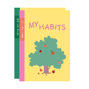MY HABITS,  Habit Tracker Logbook  & Sticker Set