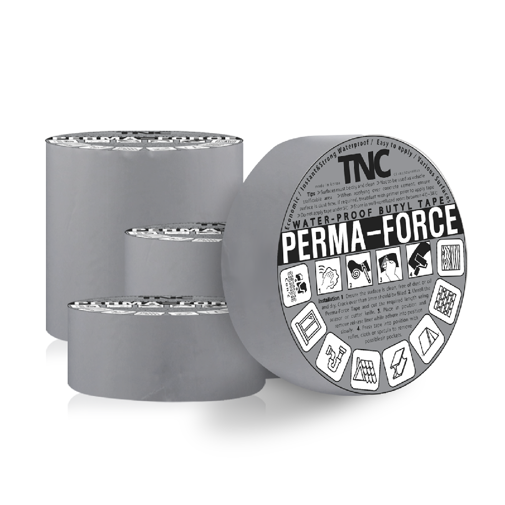 Butyl waterproof tape 7.5cm -black