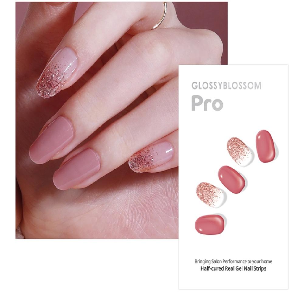 Semi-curing Gel Nail Sticker - Love Rosy