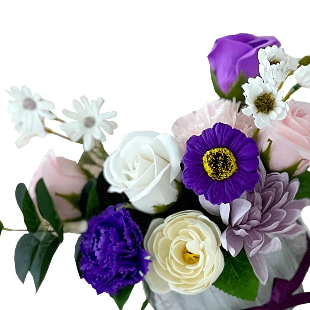  Soap Flower Carnations Center Piece  M (Lavender)