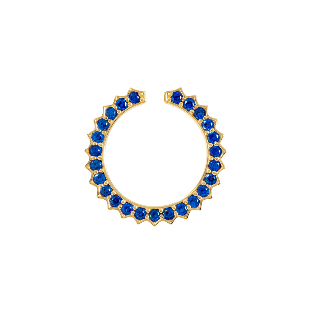 Solar Circle Sapphire Ring ( S925 )