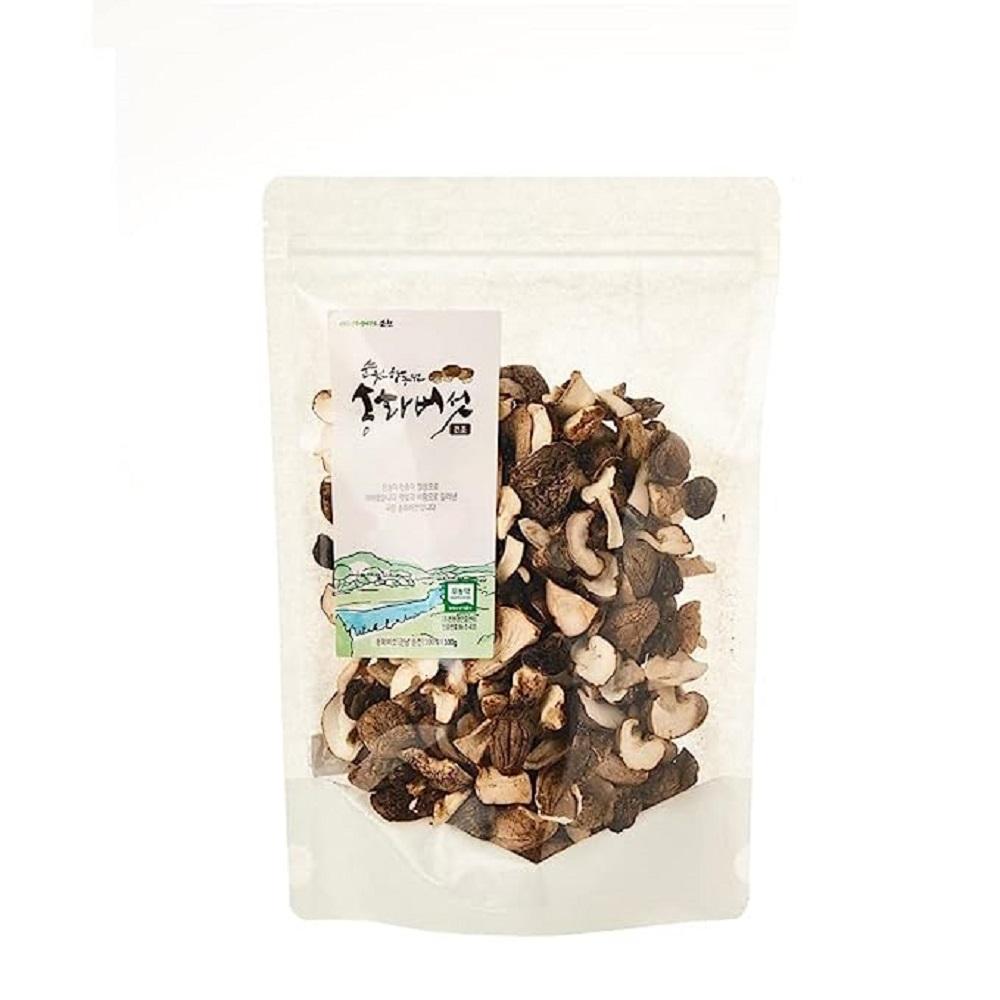 Suncheonhyang 100% Korean New Premium Dried 송화버섯 Shiitake Mushrooms (3.52oz) - Soft & Chewy Texture,