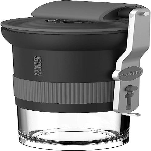 Cafflano G300-BK Cafflano Portable Coffee Grinder with Metal Blade, Compact, Easy Coarseness Adjustm