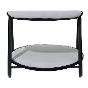 Footstool(Velvet Light Gray, Velvet Blue, Mesh Gray)