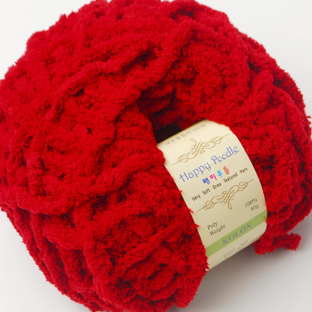 [Misoknit] Happy Poodle, Soft and Luxurious Knitting Yarn Set, Various Color, Easy Care Knit Yarn