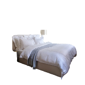 [CROWN GOOSE] CORDON COLLECTION GRAY LUXURY DUVET PILLOW COVER SET -Full size