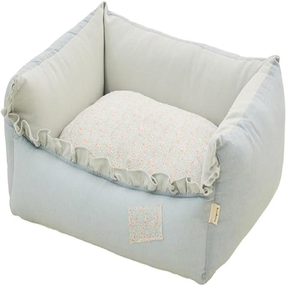 MOONGMING Bumper Cushion for Pets, Cotton Linen, Safety Test Completed, Comfortable Cushion for Dogs