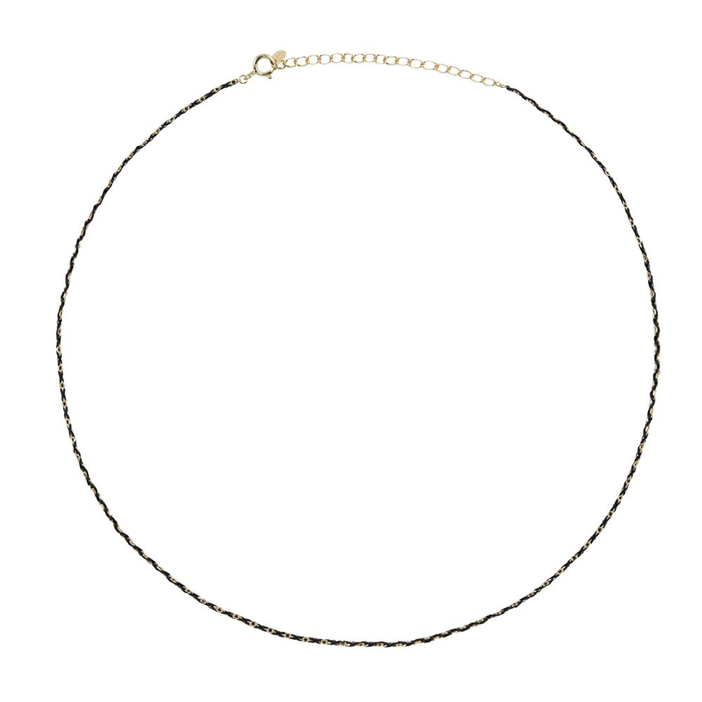 Silky Gold Chain Choker Necklace