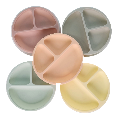 Silicone suction plates with lid