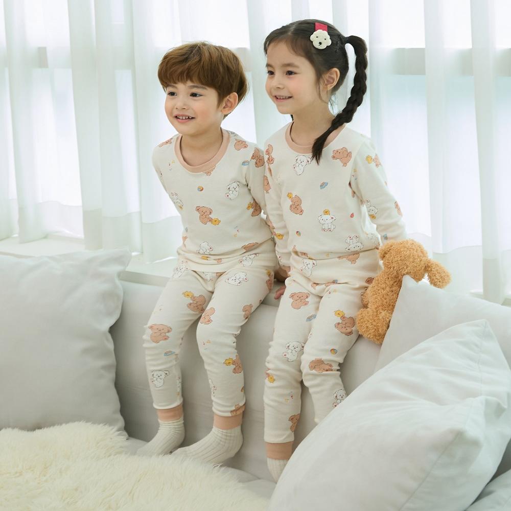 kids wear 30S 3/4 length modal <Puppy Hi>