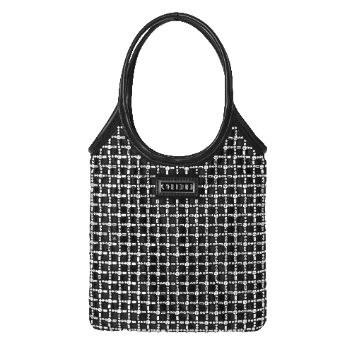SUADE BEADED SHOPPER BAG