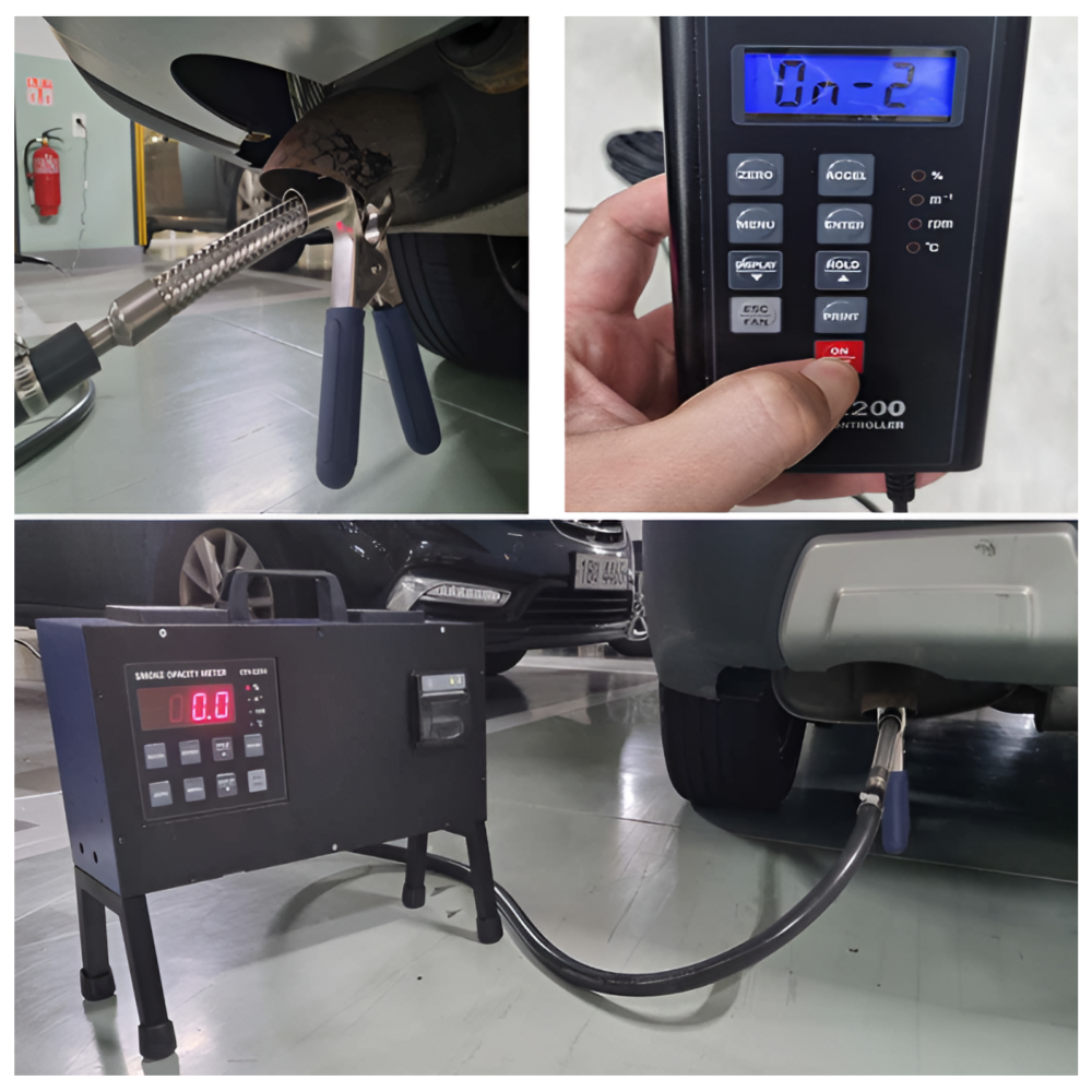 Vehicle Motorcycle Emissions Analyzer Diesel Gasoline CO₂ Inspection Device